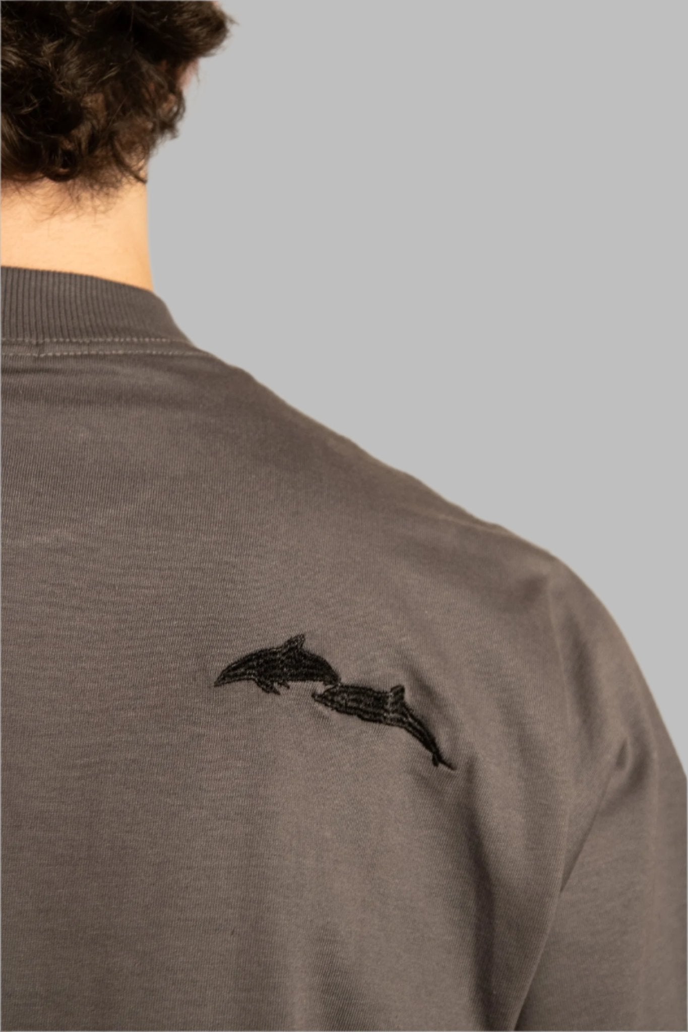 Camiseta Oversized Atlantic - Chumbo