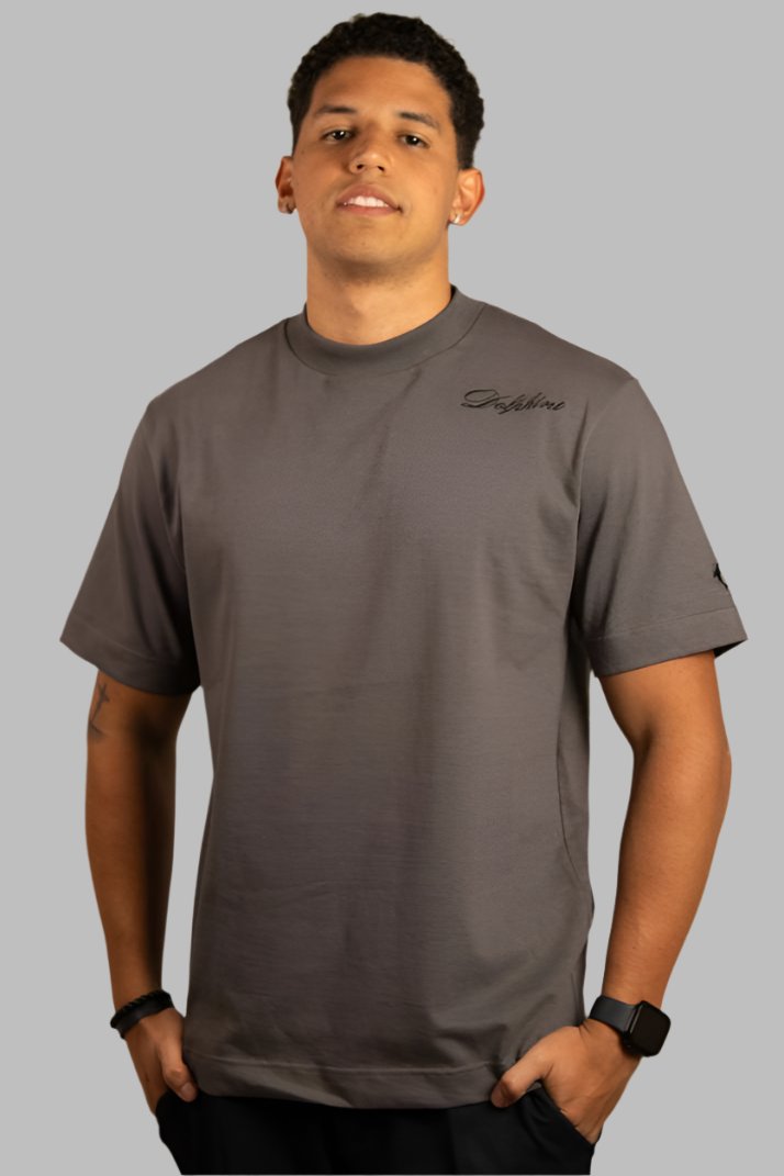 Camiseta Oversized Atlantic - Chumbo