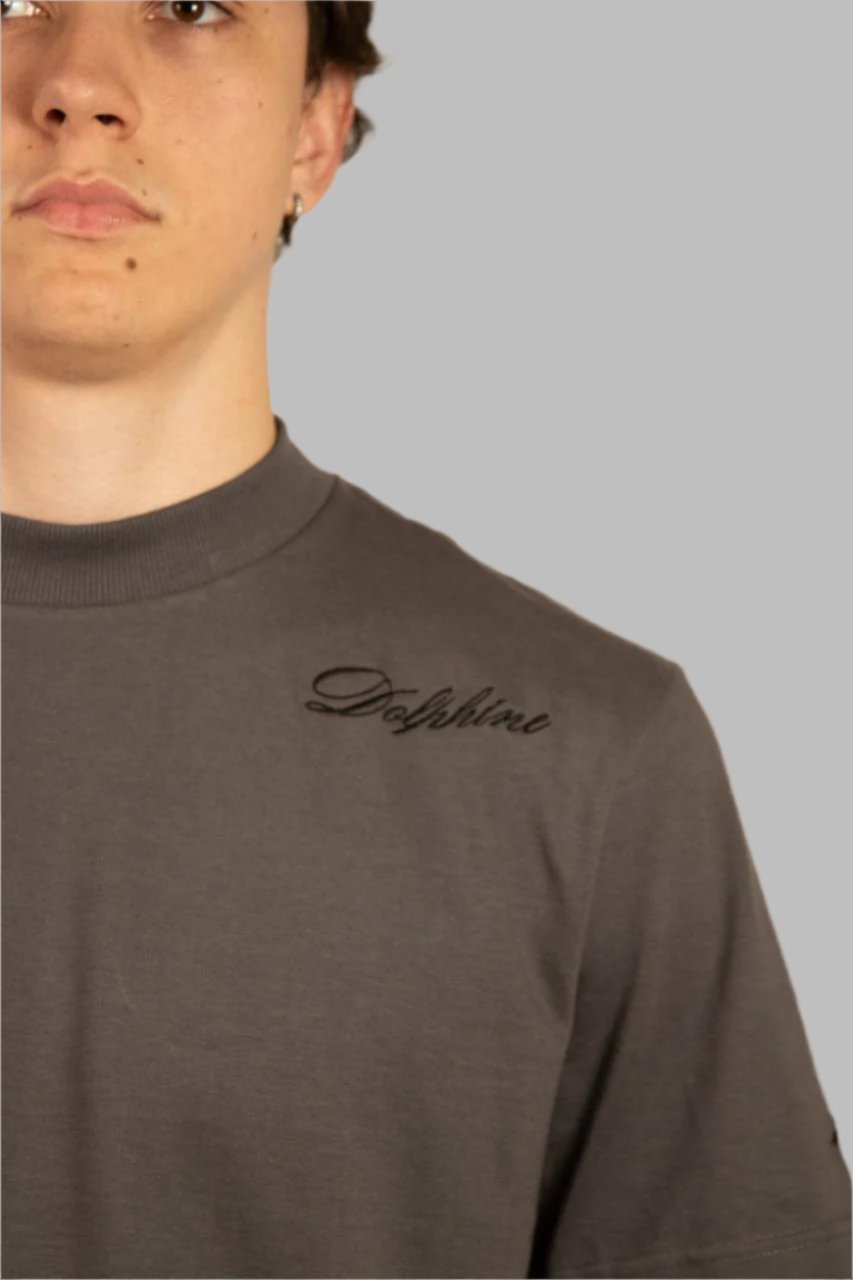 Camiseta Oversized Atlantic - Chumbo